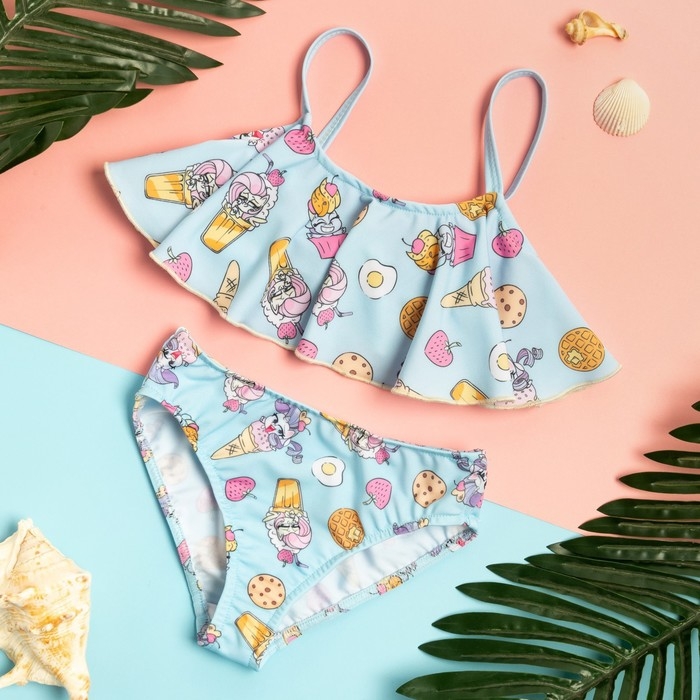 Купальник детский Мой маленький пони, рост 122-128 (34), голубой Купальник детский Мой маленький пони, рост 122-128 (34), голубой