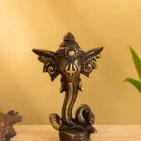 Сувенир "Голова слона" латунь 7х3,5х11,5 см