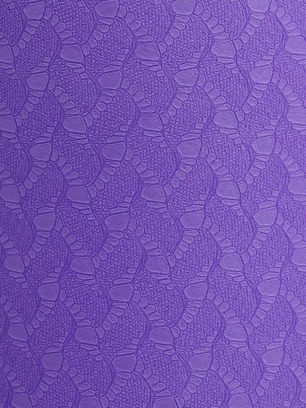 Коврик для фитнеса и йоги ONLYTOP, 183x61x 0,8 см, цвет фиолетовый/темно-фиолетовый