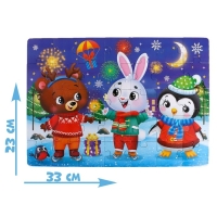 Пазлы в металлической коробке &laquo;Праздник у зверят&raquo;, 35 деталей