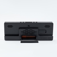 Часы электронные настольные будильник с термометром, 17.5 х 6.8 см, зеленая индикация