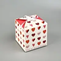 Коробка подарочная складная, упаковка, &laquo;Я тебя люблю&raquo;, 12 х 12 х 12 см