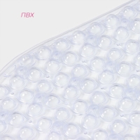 Коврик противоскользящий в ванну на присосках Доляна &laquo;Колли&raquo;, 39&times;71,5 см, цвет прозрачный