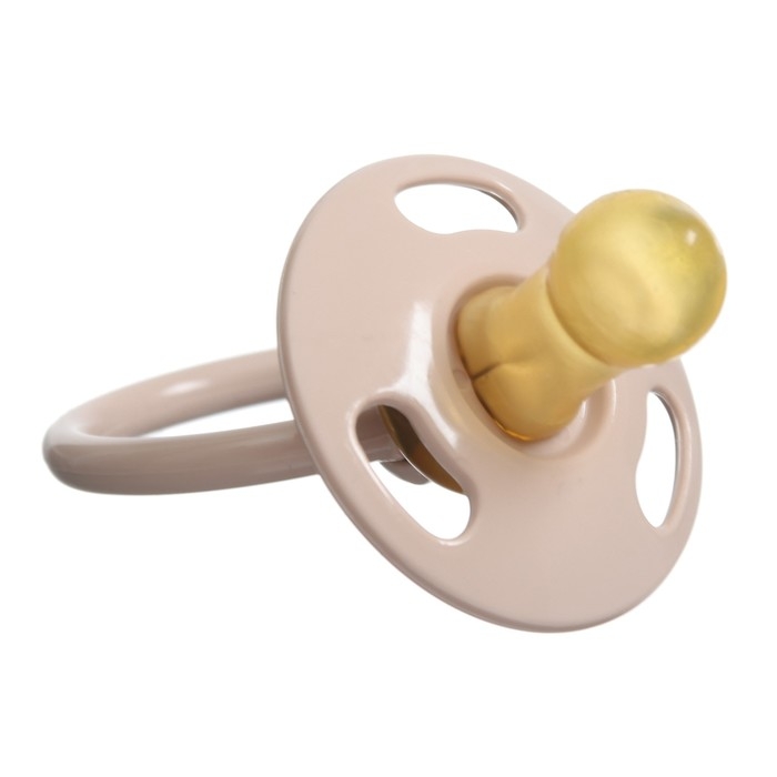 Соска - пустышка латексная классическая, от 0 мес., для детей с малым весом, цвет бежевый