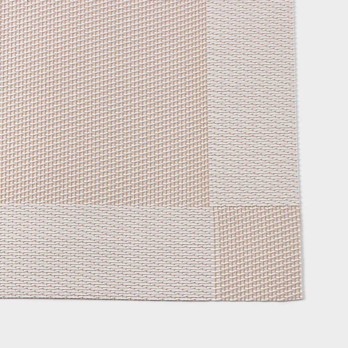 Салфетка сервировочная на стол Доляна &laquo;Шахматы&raquo;, 45&times;30 см, цвет бежевый