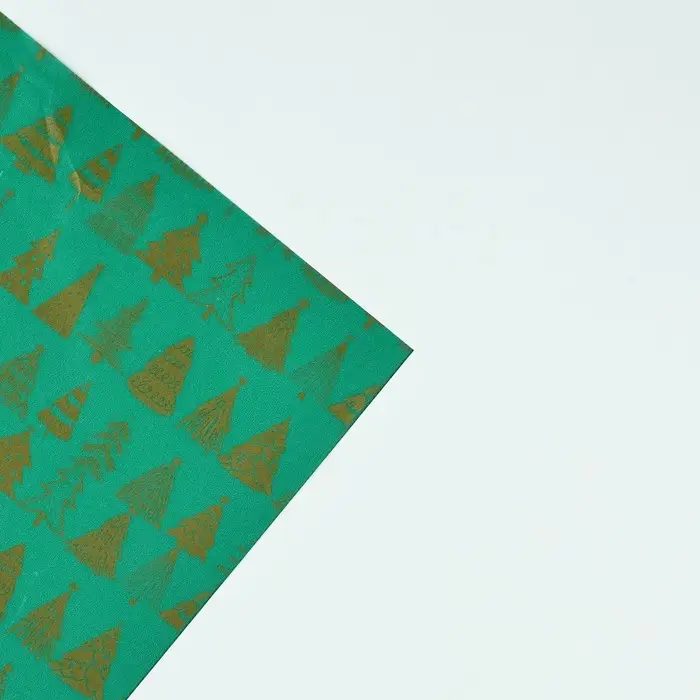 Упаковочная бумага на новый год тишью &laquo;Ёлочки&raquo;, 50 х 70 см