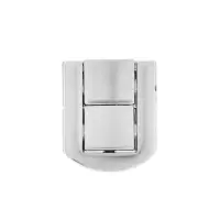 Замок-защелка на ящик ZM01, 2.5&times;2 см, цвет хром