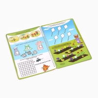 Многоразовая книга "Замечательные задачки", А4, 32 стр., +4 маркера, Три кота