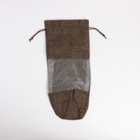 Льняной мешочек для хранения украшений, подарков, трав, 15 х 30 см, набор из 3 штук