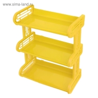 Полка навесная 3-х ярусная, 32&times;17.2&times;42 см, МИКС