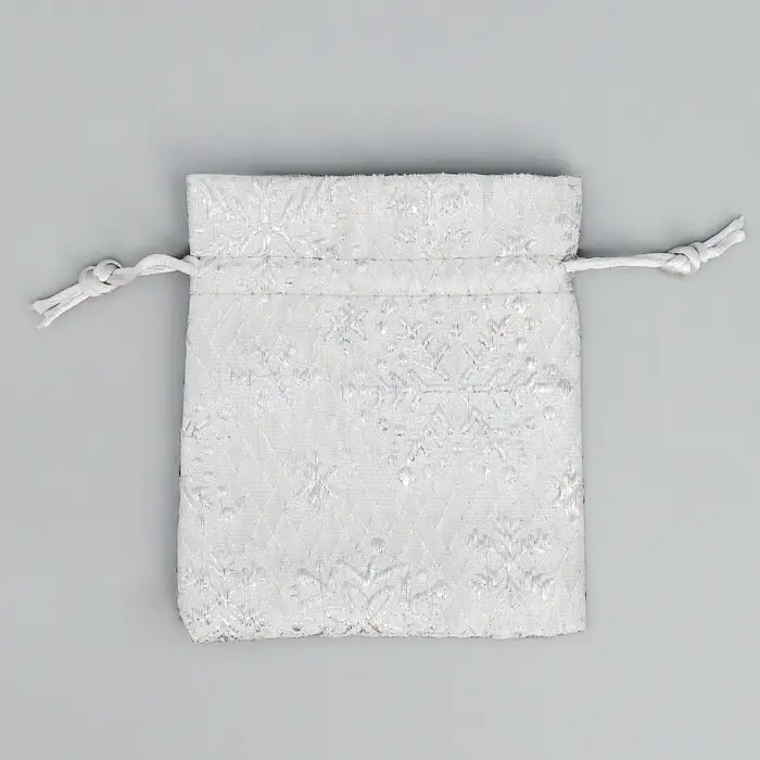 Мешочек подарочный парча &laquo;Серебро&raquo;, 10 х 12 см +/- 1.5 см