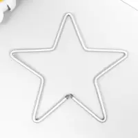 Основа для ловца снов &laquo;Звезда&raquo;, металл, 0.28&times;10&times;10 см