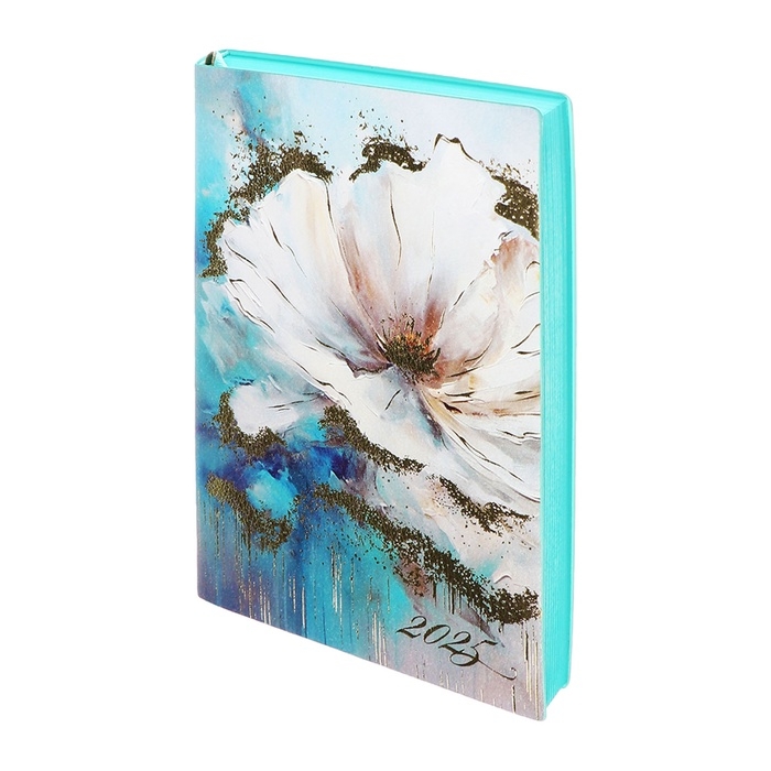 Ежедневник датир 2025г А6+ 176л ESCALADA ЦВЕТОК, мяг обл, иск кожа, тис ф, кр бл 70г/м2 Ежедневник датир 2025г А6+ 176л ESCALADA ЦВЕТОК, мяг обл, иск кожа, тис ф, кр бл 70г/м2