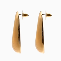 Серьги металл &laquo;Кольца&raquo; полумесяц, цвет золото