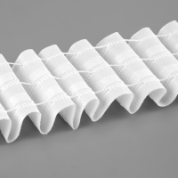 Шторная лента 60мм&times;50&plusmn;1м фиксированная сборка матовая 3 шнура