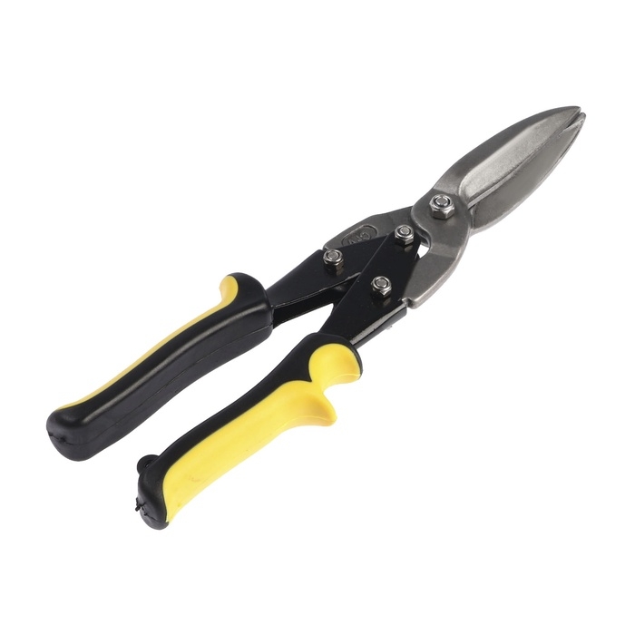 Ножницы по металлу ТУНДРА, 2К рукоятки, прямой рез, 300 мм