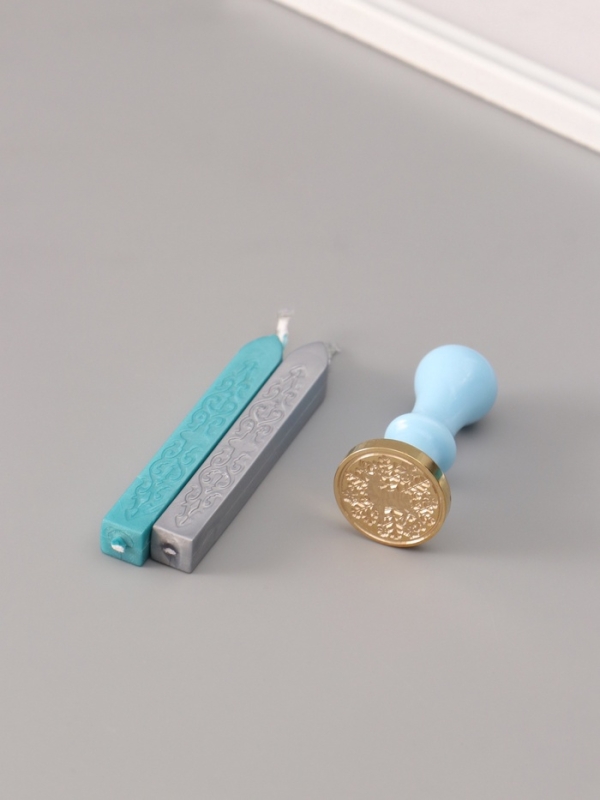 Сургучный набор "Зимний олень" печать, ручка, сургуч 12,5х10х3,6 см