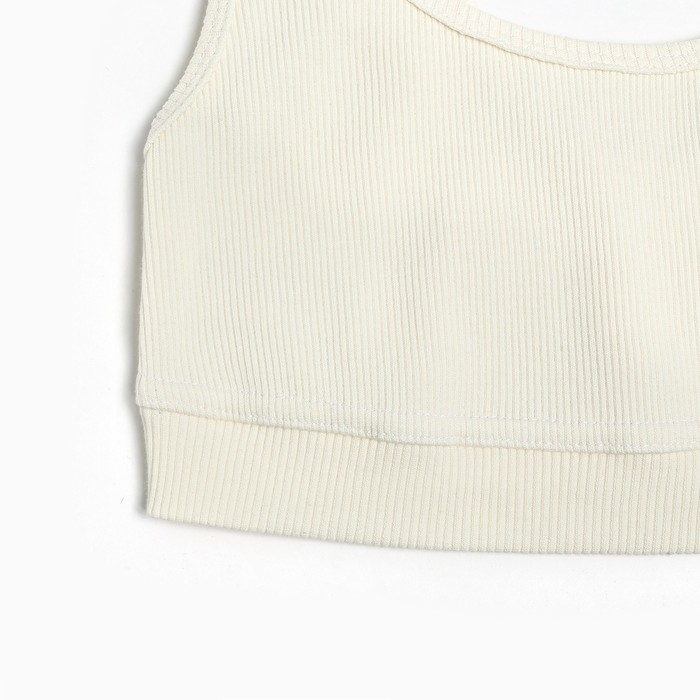 Топ женский укороченный Mist Old School р. 46, молочный