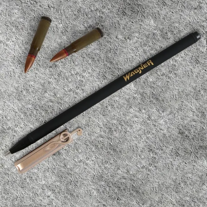 Ручка шариковая синяя паста сувенирная с колпачком &laquo;Вагнер&raquo;, пластик, пишущий узел 0,7 мм