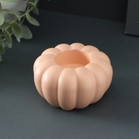 Подсвечник  "Тыква" 8х10см, персиковый
