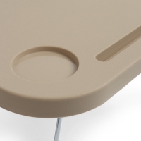 Корзина - столик Maclay 2 в 1, складная, 47 х 28,5 х 23,5 см, стол 45 х 28 х 16 см, бежевая