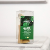 Гирлянда &laquo;Нить&raquo; 2 м роса с пробкой, IP44, серебристая нить, 20 LED, солнечная батарея, свечение тёплое белое