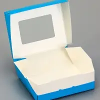 Контейнер на вынос, голубой, 10 х 8 х 3,5 см