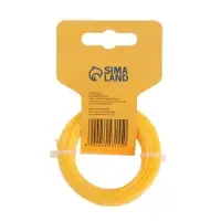 Леска для триммера ТУНДРА, сечение круг, d=1.3 мм, 15 м, нейлон