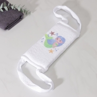 Мочалка-лента для тела хлопковая Доляна &laquo;Русалочка&raquo;, 10,5&times;25 см