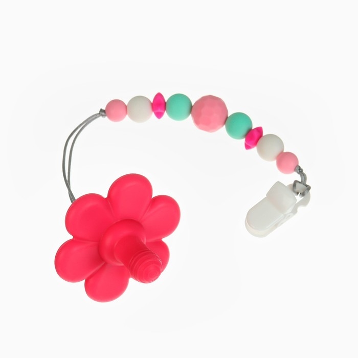 Слингобусы - прорезыватель &laquo;Цветочек&raquo;, с держателем, Mum&Baby