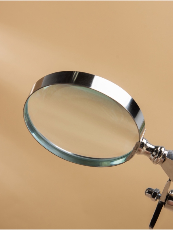 Лупа настольная "Самолёт" 15х23х12,5 см, алюминий