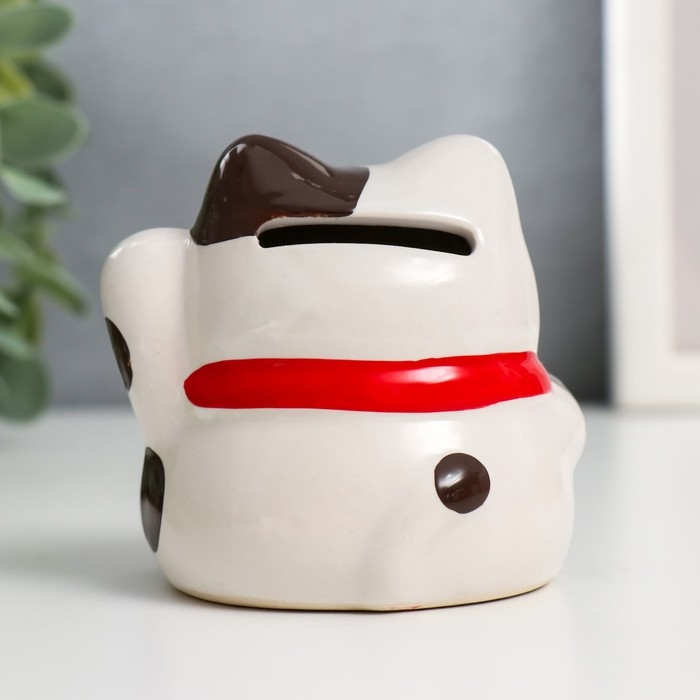 Копилка керамика Копилка керамика "Манэки-нэко с пожеланием" МИКС 6х7х7,5 см