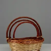 Набор  корзин (ива), 42х33хH36,5 см, 34х28хH32 см, 28х23хH28 см, 3 шт., нат.