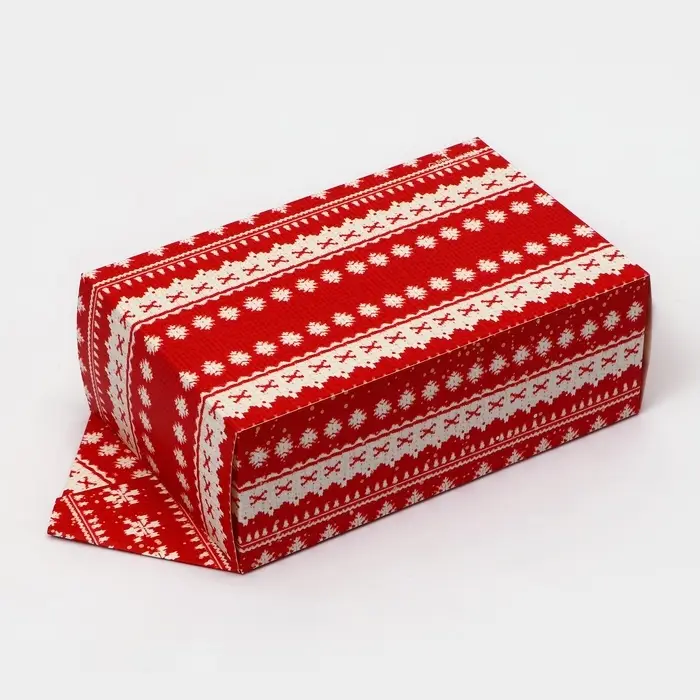 Подарочная коробка - конфета новогодняя складная &laquo;Новогодняя открытка&raquo;, 14&times;22&times;8 см