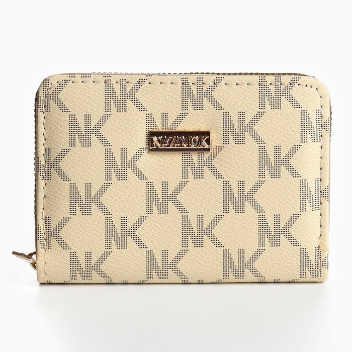 Кошелек женский NK 12,5х9х2 см, бежевый цвет Кошелек женский NK 12,5х9х2 см, бежевый цвет