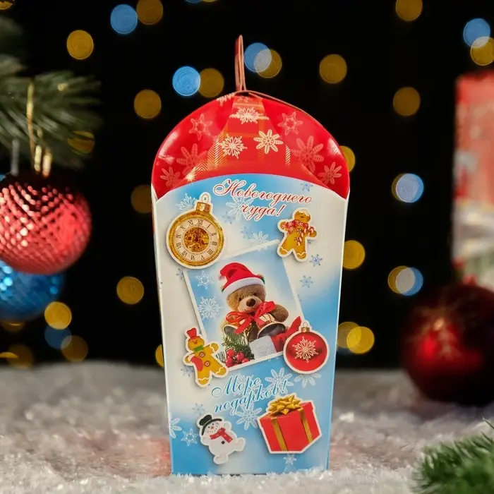 Коробка подарочная складная &laquo;Снежка&raquo; 16&times;9&times;18 см