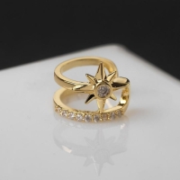 Серьга «Кафф» северная звезда, цвет белый в золоте Серьга «Кафф» северная звезда, цвет белый в золоте