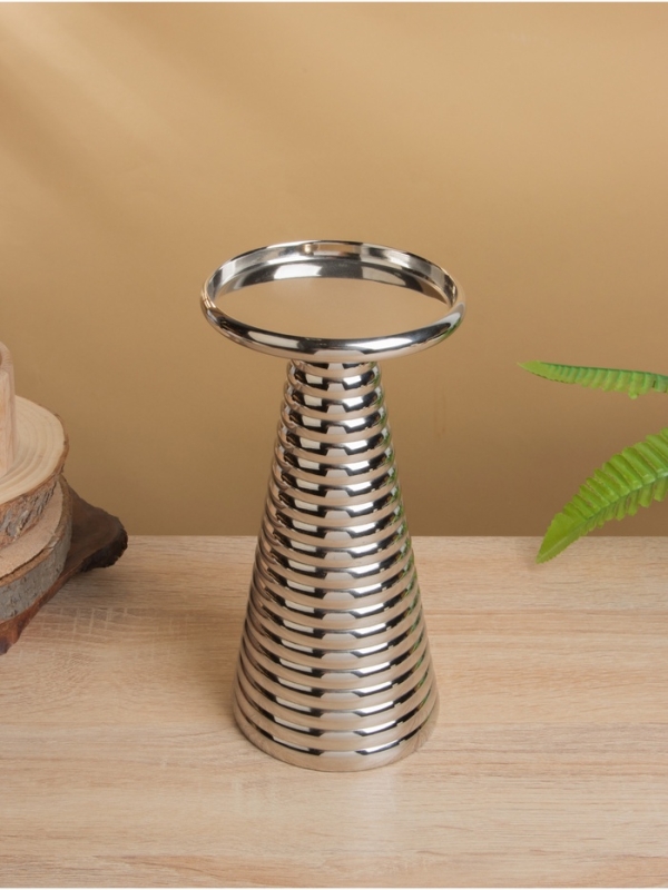 Подсвечник "Флэйм" 12х12х22,5 см, алюминий