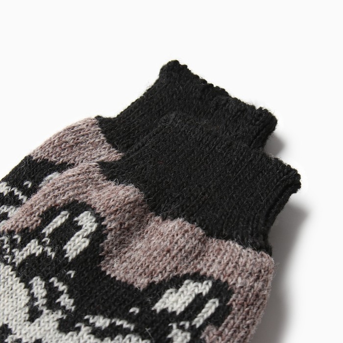 Носки мужские шерстяные "Сибирский волк", цвет бежевый, размер 27