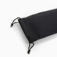 Чехол для очков на затяжке, длина 17.5 см, плотность 230 г/м&sup2;, чёрный