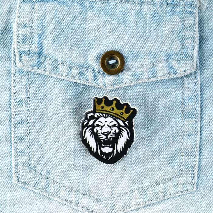 Подарочный набор &laquo;Крутой мужик&raquo; значок + брелок, 6,8 х 10,5 см