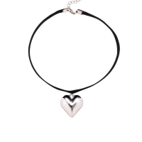 Чокер &laquo;Стиль&raquo; сердце, цвет серебро, 30 см