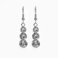 Набор 2 предмета: серьги, колье &laquo;Вечерний шик&raquo;, белый в серебре