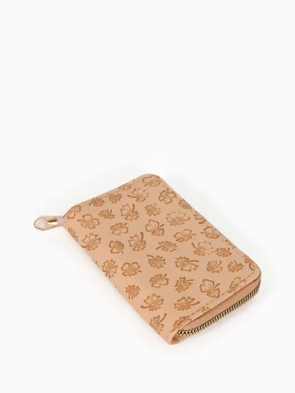 Кошелек жен 07-01-01 Июнь2526, 13*2*9 см, 2 отд+отд/молн, д/карт, бежевый