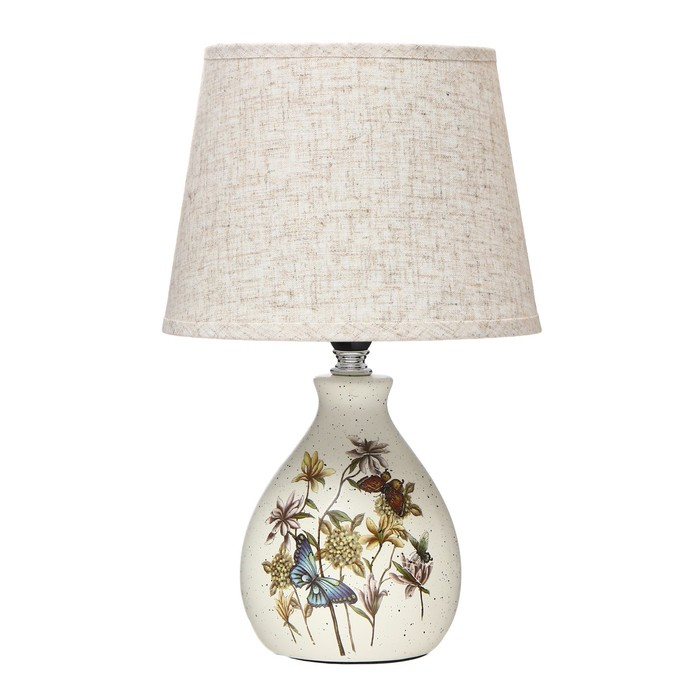 Настольная лампа 16812/1 E14 40Вт белый h.31см RISALUX