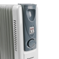 Обогреватель Blackton Bt OH2111, масляный, напольный, 2000 Вт, 20 м&sup2;, 7 секций, белый