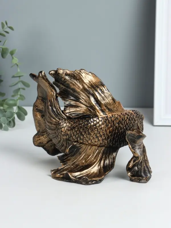 Фигура "Рыбка золотая" 20,5х16х14 см