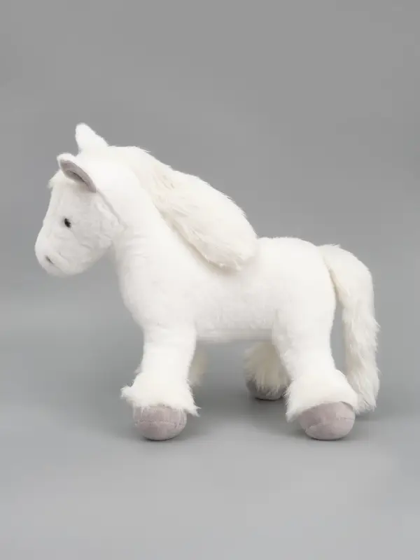 Мягкая игрушка "Лошадка" белая, 40 см
