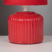 Лампа настольная "Муза" 40Вт Е14 красный 13х13х23см