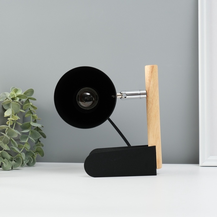 Лампа настольная "Престиж" 1х40Вт Е27 черный 13х12х24см